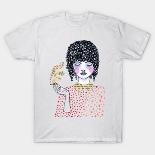 African Woman Cigarette Art T-Shirt